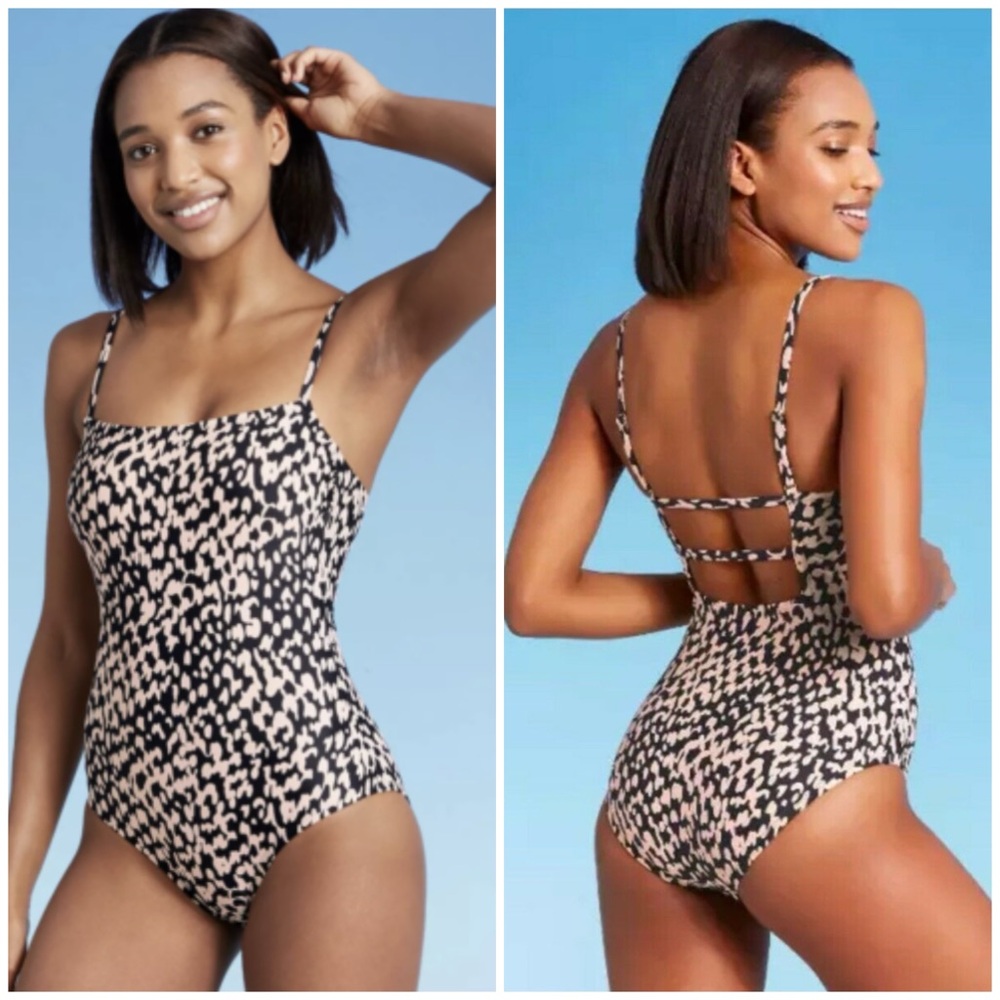KONA SOL ☆ Square Neck Full Coverage One Piece Swimsuit ☆ NWOT